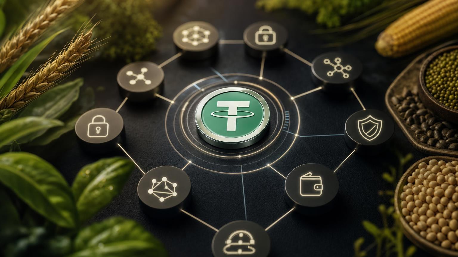 A wallet screen comparing Ethereum, Tron and BNB Smart Chain options for sending USDT before a crypto exchange